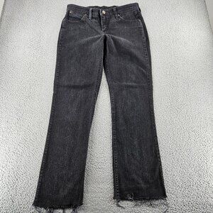 Wrangler Jeans Womens 10 ( 32x31) Black Denim Q Baby Boot‎ Cut